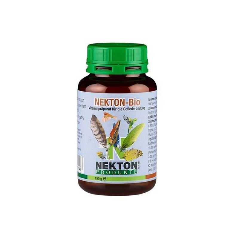 

complejo vitaminico BIOTIN estimulante del crecimiento de las plumas 150 gr - Nekton