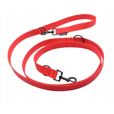 NELSON-X BASIC GUINZAGLIO REGOLABILE PER CANI NERO 2,5 M MOSCHETTONE STANDARD NERO
