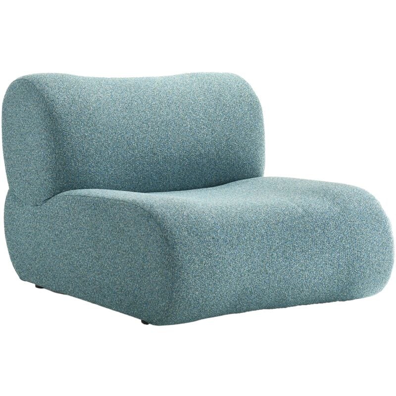 Mobilier Deco - nelya - Fauteuil design en tissu bleu