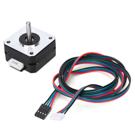 Nema 17 Schrittmotor für 3D-Drucker, 2-phasig, 1,8°, 4,1 V, ideal für Extruder