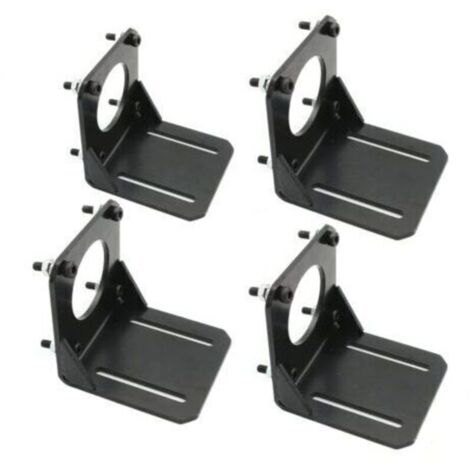 Nema 23 Lot de 4 supports de moteur pas à pas plats de 57 l avec vis en aluminium/acier, NEMA 23 (4 pièces)