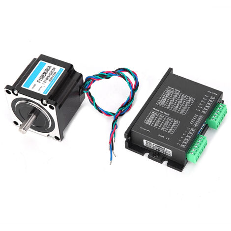 Nema 23 Schrittmotor mit Treiber, 24 V/3 A, 1500 U/min, 2-phasig, FY56EM300A + FYQM404A, Schrittmotor mit Treiber, 1 Nm, 1,8°, 56, Industrieller Steuerungsschrittmotor