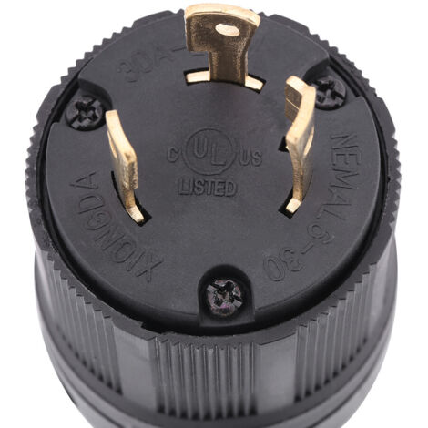 NEMA L6-30P 30A 250V 3-adriger Verriegelungs-Elektrostecker für industrielle Anwendungen