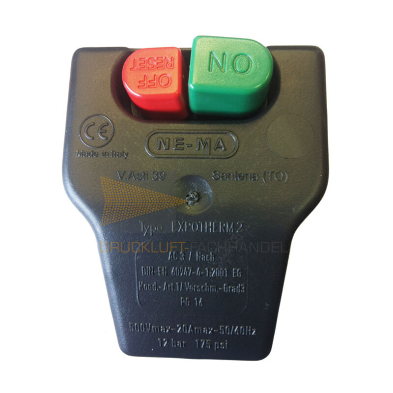 DF - nema pressostat 400V max. 12 bar 6,3-10 a Expotherm 2