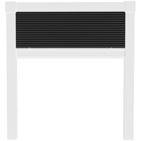 Nematek® Fliegengitter DUO-Plissee für Dachfenster Insektenschutz Dachfensterplissee in verschiedenen Größen:134 x 160 cm