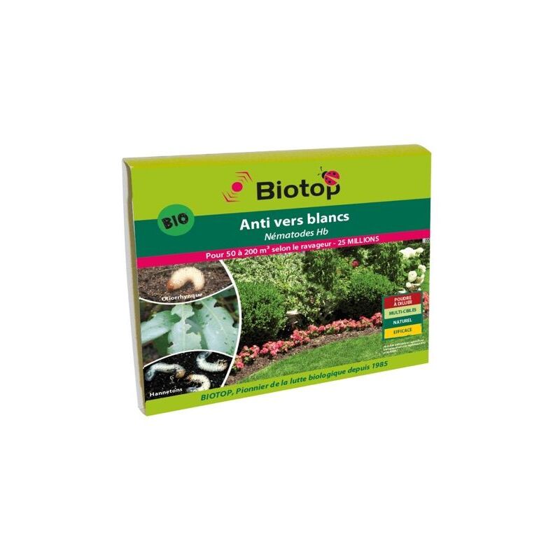 Biotop - Nématodes utiles hb anti vers blancs (25M)