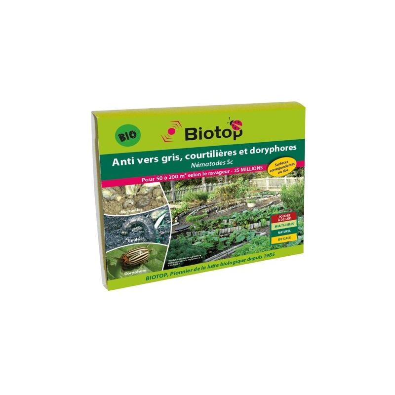 Biotop - Nématodes sc anti vers gris et doryphores 25M