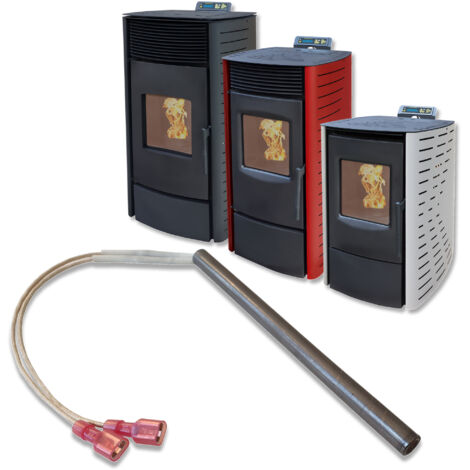 NEMAXX® Accenditore 300W per Stufa a Pellet P6, P9 & P12 – Ricambio Originale,Bastoncino di Accensione,Candela,Accenditore a Pellet,Barra Incandescente,Cartuccia di Accensione,Acciaio Inox Aisi 321