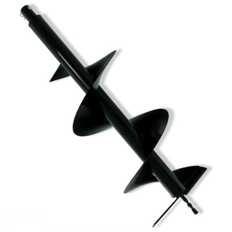 Vis Sans Fin Wiltec 250 Mm - Pour Tarière Thermique Et Perceuse De Sol, En Fonte, Longueur 760 Mm