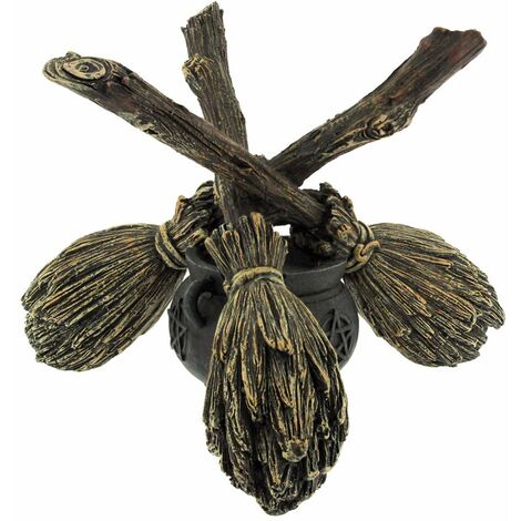 Nemesis Now B1867F6 - Scopa con sfera di cristallo, 16 cm, colore: Marrone