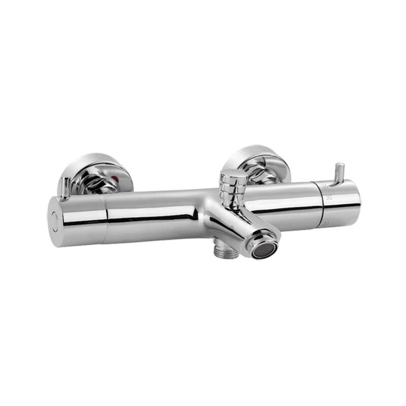 Go by Van Marcke Cocoon mitigeur baignoire thermostatique économie d'eau entraxe 15cm chrome