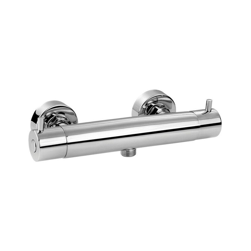 Nemo - go by Van Marcke Cocoon mitigeur thermostatique de douche économie d'eau entraxe 15cm blocage de sécurité chrome