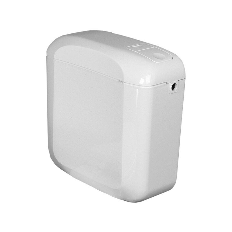 Go by Van Marcke réservoir à poser 41x16x40cm en plastique avec bouton poussoir blanc