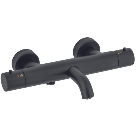 Nemo Nero Mitigeur bain thermostatique Noir mat