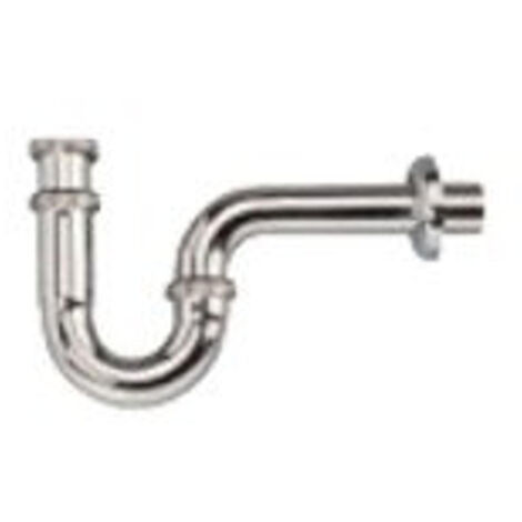 Nemo Skill Siphon pour lavabo avec tuyau d'évacuation 5/4"xD32 mm sans bonde avec rosace chrome