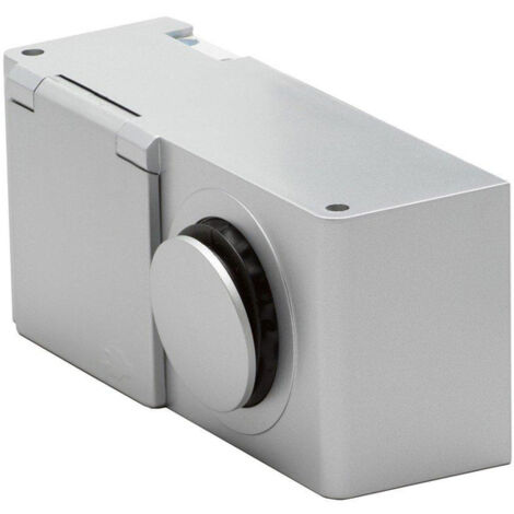Nemo Spring combibox boîte de jonction avec prise et interrupteur ip44 gris