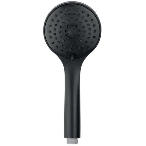 Nemo Spring Nero Douchette 3 jets 10cm anticalcaire rond noir mat