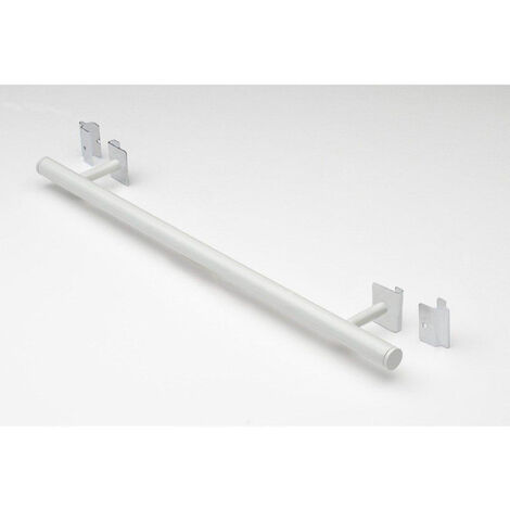 Nemo Spring porte-serviette ajustable L 70cm blanc (RAL 9016) pour les radiateurs verticaux Nemo Spring avec panneau frontal profilé et avec panneau