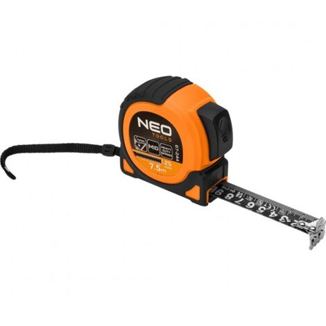 NEO-Bandmaß 7,5 m – Auto-Lock, Magnet
