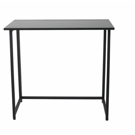 main image of "Neo Black Foldable Compact Computer Wooden Desk"