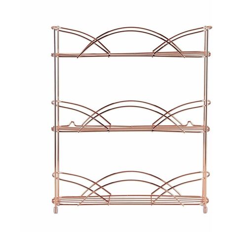 NEO DIRECT Neo Copper Free Standing 3 Tier Table Top Spice Rack