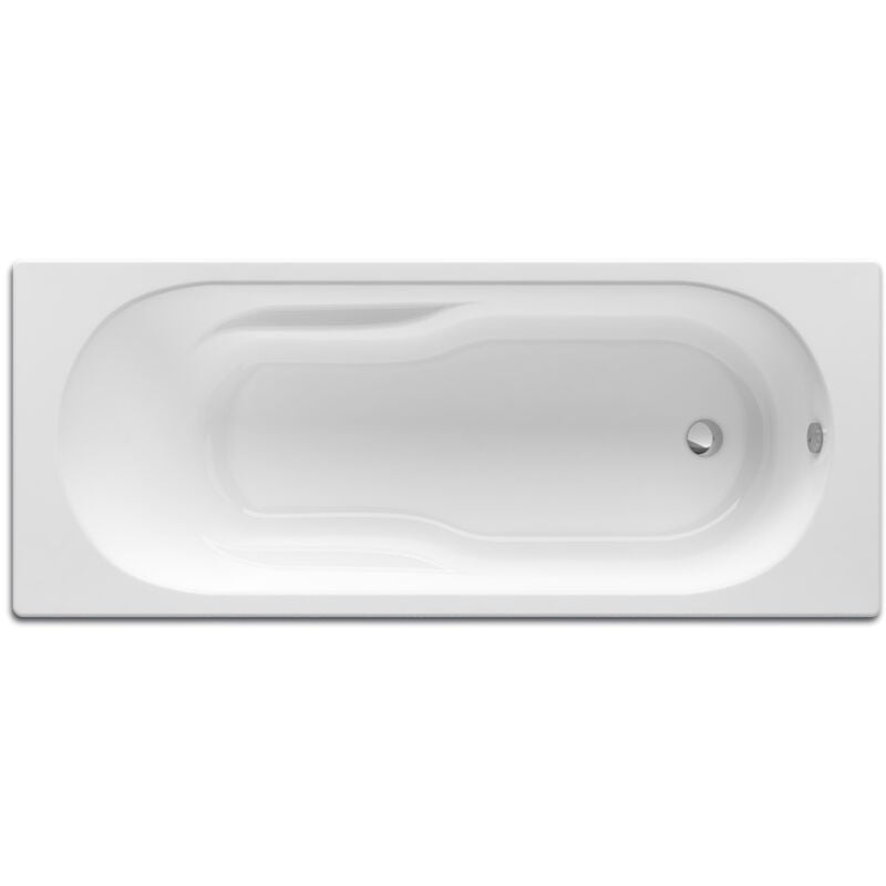 Roca - Baignoire en acrylique rectangulaire 'neo-genova' 1400 x 700mm blanc - avec dossier, accoudoirs et poignées sculptées