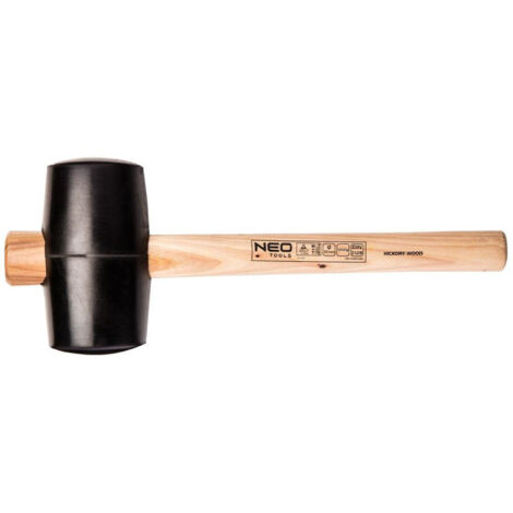 Neo Gummihammer, Griff aus Hickoryholz 1200g