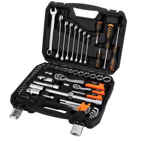 Neo Kit NEO TOOLS noir 100 pièces clés et douilles
