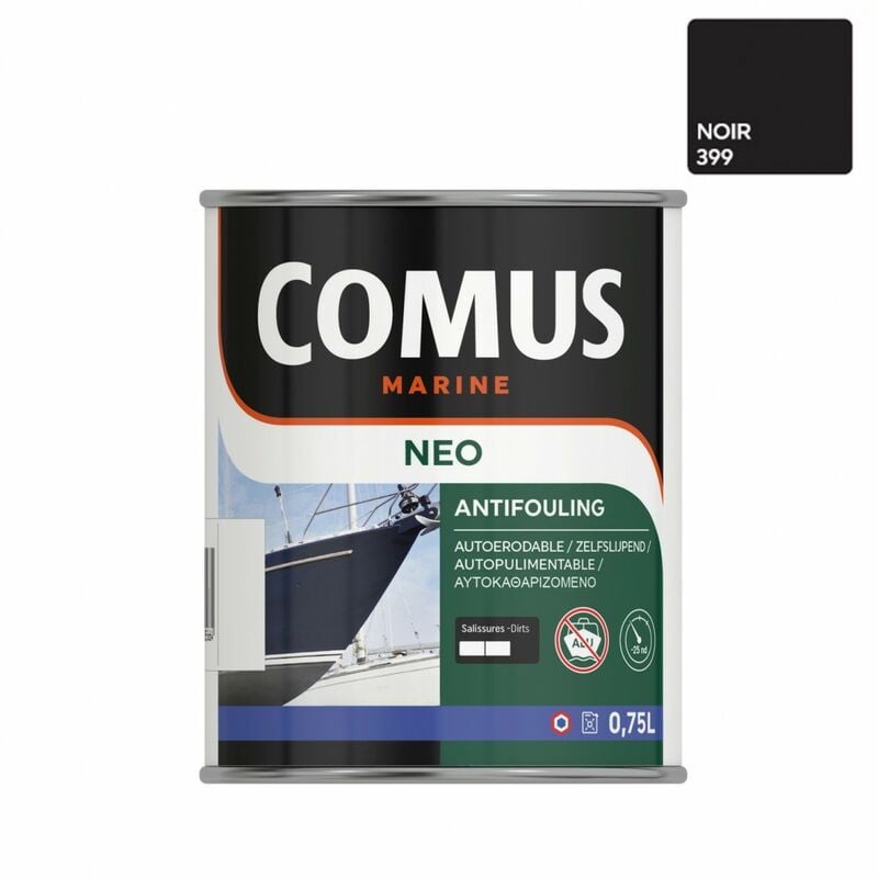 Neo nb noir 0,75L - Peinture antifouling haute performance à matrice mixte Comus marine