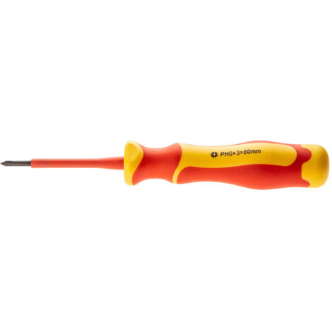 Neo PH0 Schraubendreher 3x60mm Ergonomisch Magnetisch