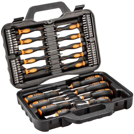 NEO Schraubendreher-Set 58 Teile mit Koffer