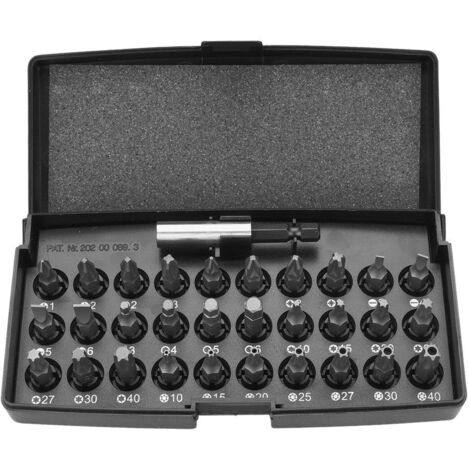 NEO Schraubendreherbit-Set 31-tlg. - S2-Stahl, 60 HRC