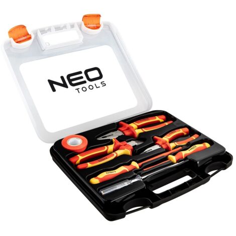 NEO TOOLS 1000V Zangen- und Schraubendreher-Set – 7-teilig – Arbeiten unter Spannung