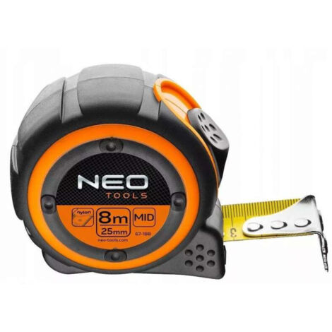 Neo Tools 67-188 Mètre à ruban 8 m robuste et précis