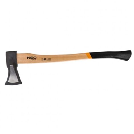 NEO TOOLS Ascia da 2000 g con cuneo - Ascia resistente con manico in hickory