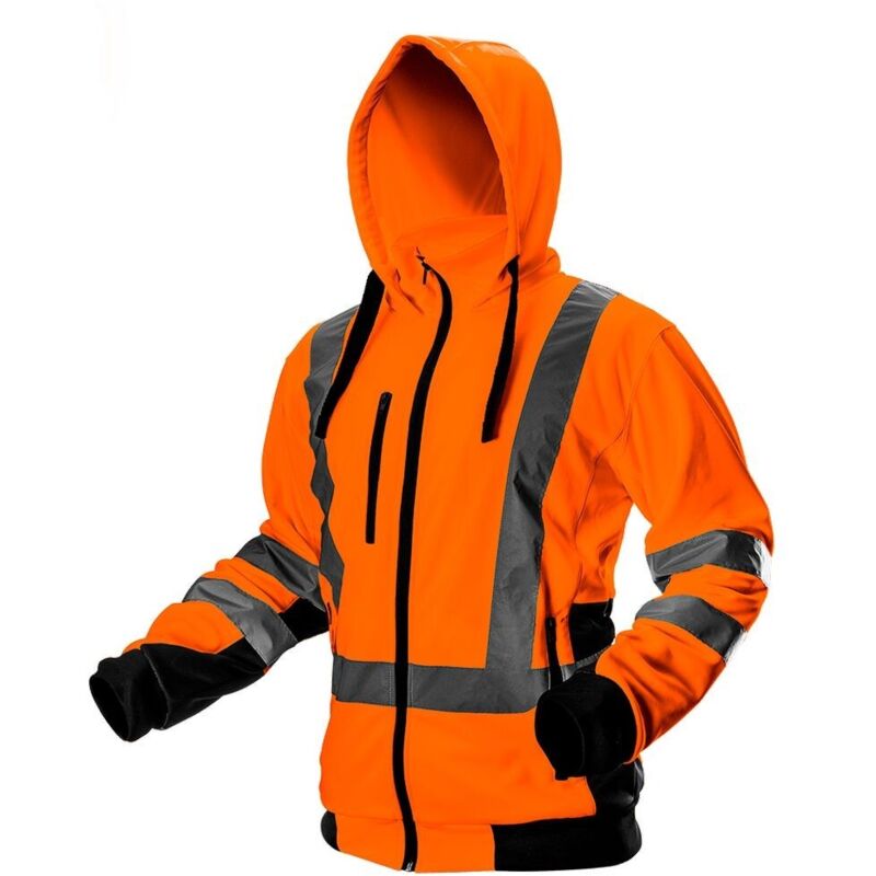 Sweat-shirt de travail haute visibilité, orange, taille S