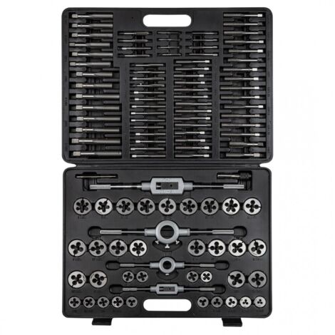 NEO TOOLS Matrices y Machos 110 piezas - Kit de Reparación de Roscas
