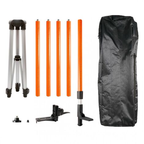 NEO TOOLS Palo laser da 3,7 m + treppiede - Misurazioni precise