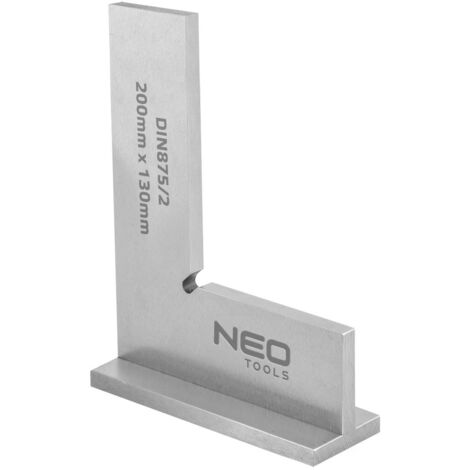NEO TOOLS Präzisionswinkel 200x130mm DIN875/2 - für genaue Messungen