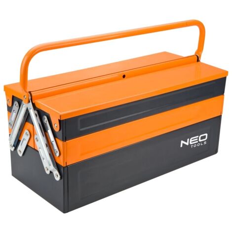 NEO TOOLS Werkzeugkasten aus Metall – groß, robust
