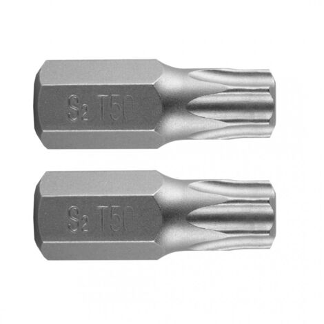 NEO Torx T50 Bits - 2 Stück, 30 mm - S2 Stahl