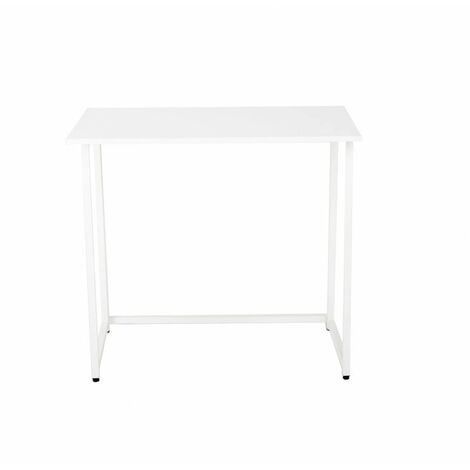 main image of "Neo White Foldable Compact Computer Wooden Desk"
