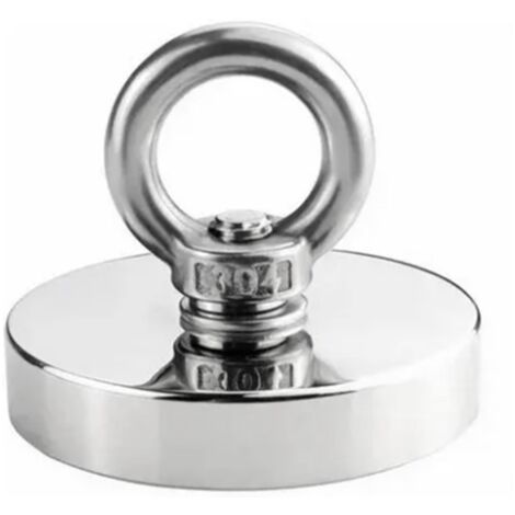 Neodymium Fishing Magnets 86lbs Pulling Force Magnets with Countersunk Hole 1.4in Diameter for Salvage