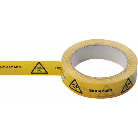 Neolab 2 7010 Biohazard tape 25 mm x 66 m roll Yellow