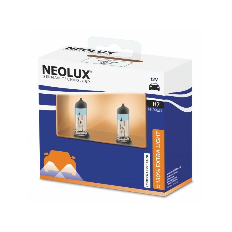 Performance Halogen Bulb - H7 Plus 130% (477/499) - Extra Light - N499EL1-2SCB - Neolux