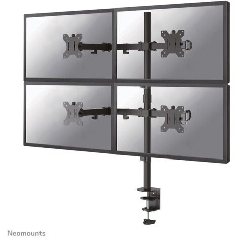 Neomounts FPMA-D550D4BLACK supporto da tavolo per Tv a schermo piatto 81,3 cm (32") Nero