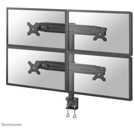 Neomounts FPMA-D700D4 soporte de escritorio negro para cuatro pantallas