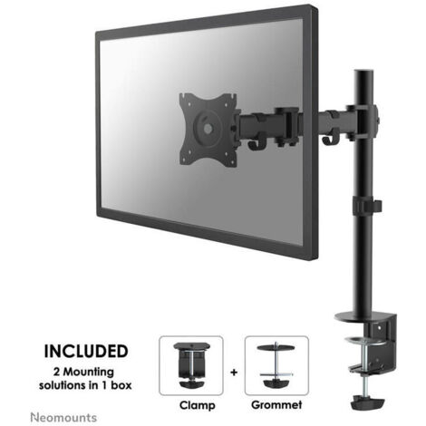 Neomounts NM-D135BLACK Soporte de escritorio para pantalla negro acero