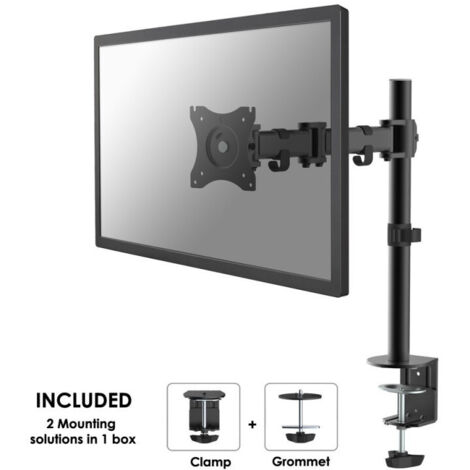 Neomounts NM-D135BLACK supporto per schermo da tavolo nero in acciaio