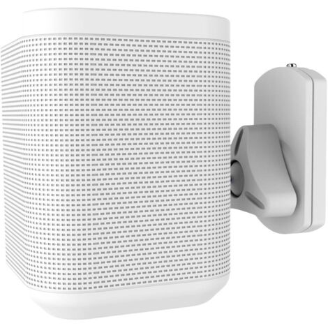 Neomounts NM-WS130WHITE Support mural pour haut-parleur inclinable + pivotant, rotatif Distance entre les murs (max.):